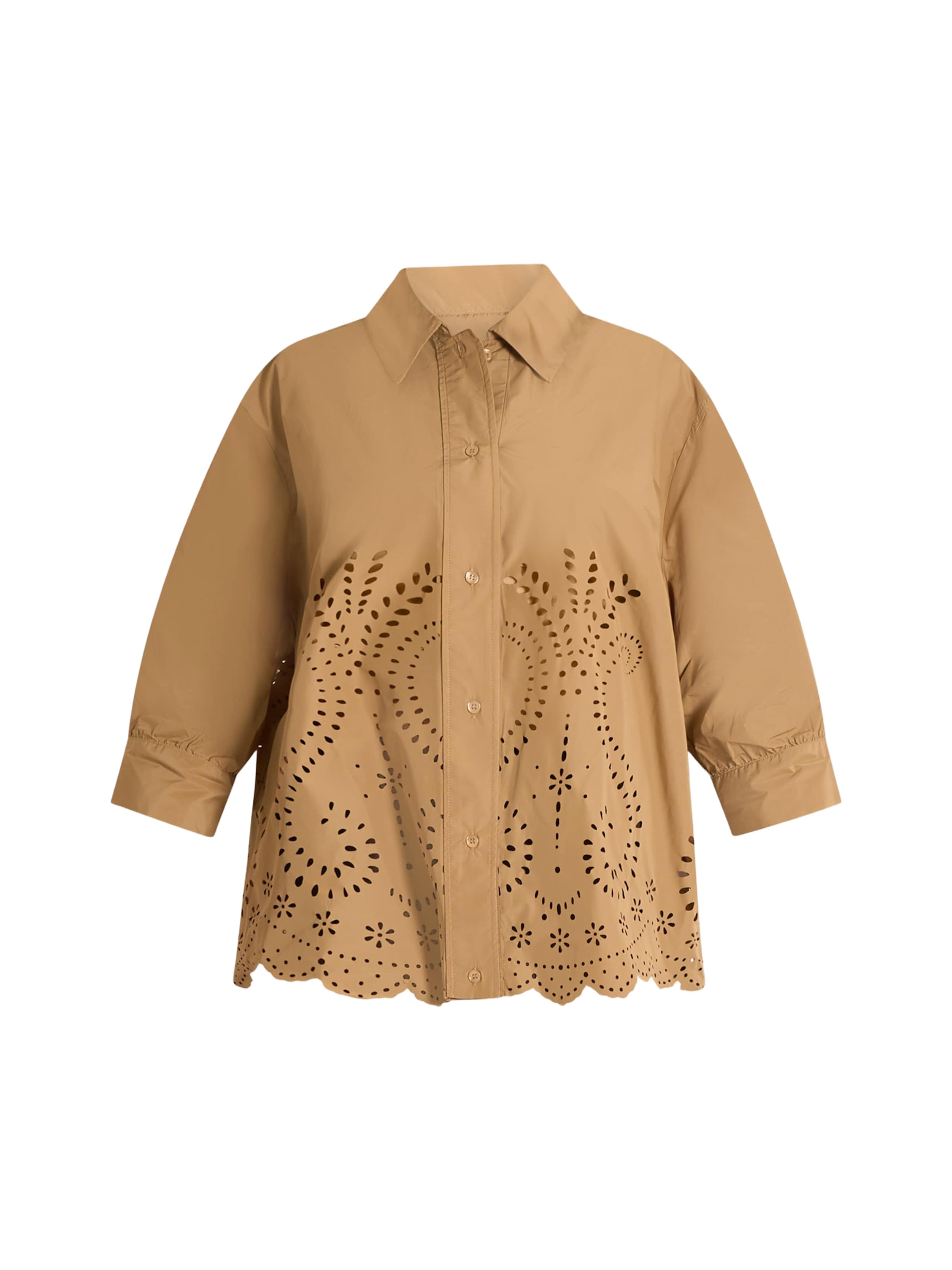 Meimeij Bluse in Beige: Vorderseite