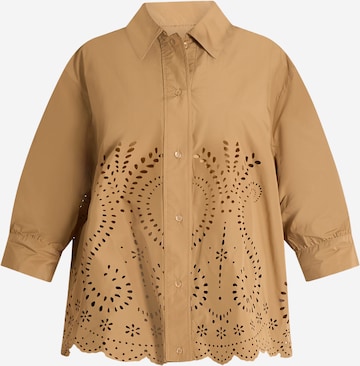 Meimeij - Blusa em bege: frente