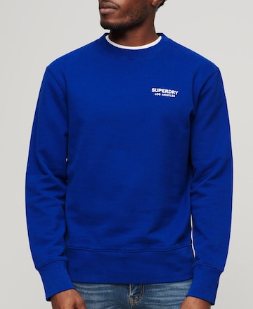 Sweat-shirt Superdry en bleu : devant