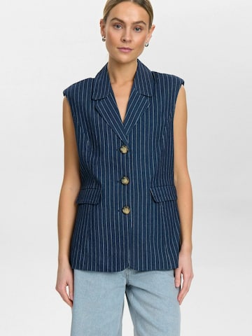 NÜMPH Vest ' VIBEKE ' i blå: forside