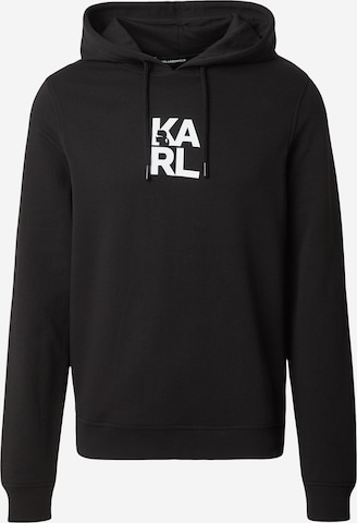 Karl LagerfeldSweater majica - crna boja: prednji dio