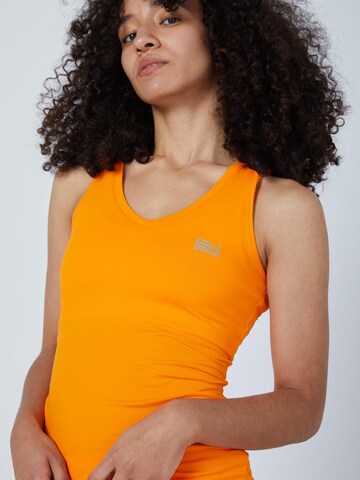 SPORTKIND Sporttop 'Tanktop V-Neck' in Oranje
