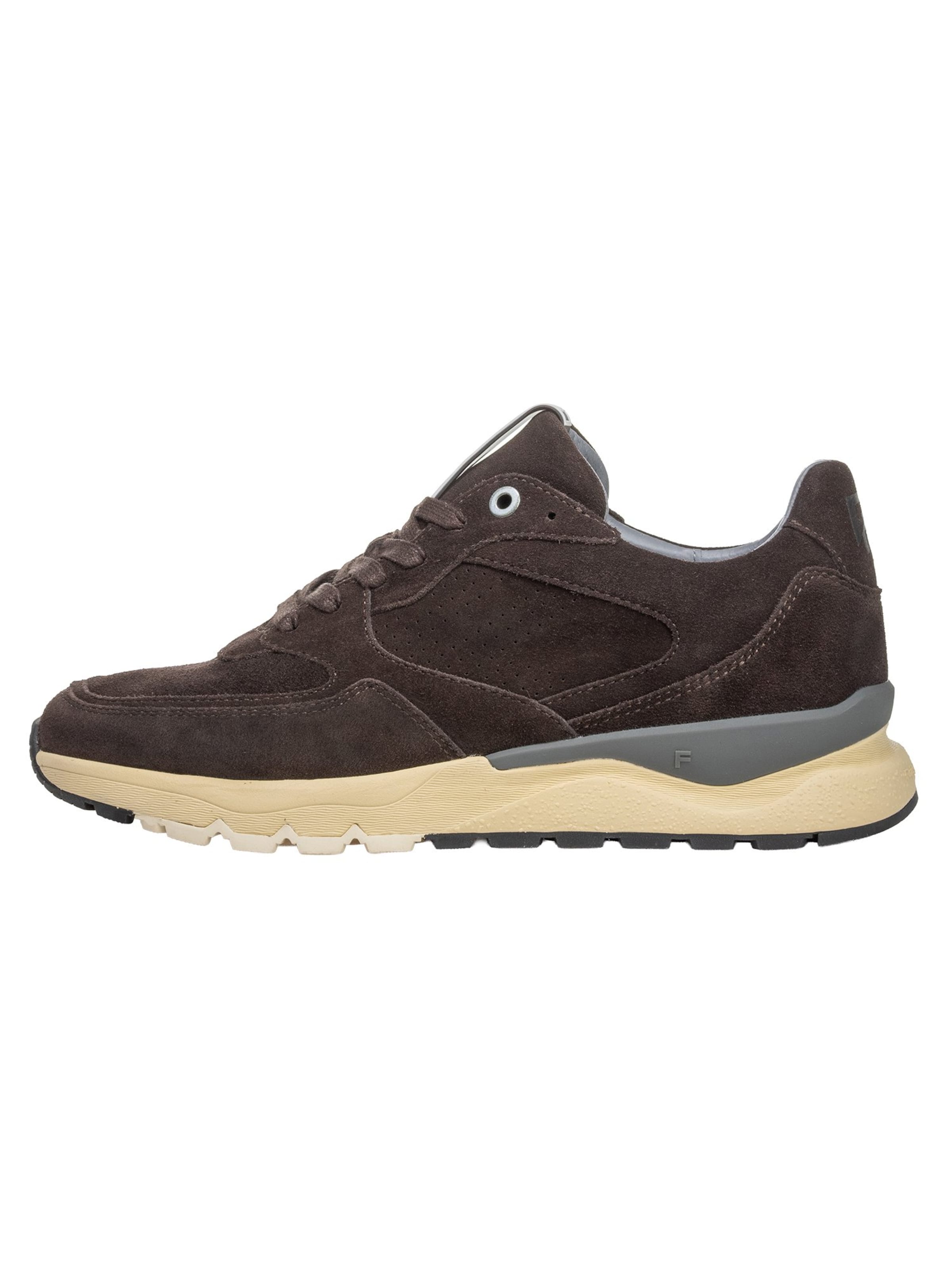 Sneaker bassa 'De Treener 07' di Floris van Bommel in marrone: frontale