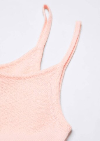 MANGO Knitted Top 'Bica' in Pink