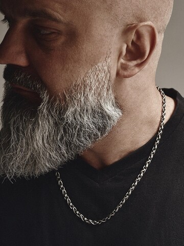 REYTEL Necklace 'CHRONOS' in Silver: front