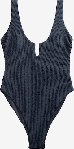 NextBustier Jednodijelni kupaći kostim - plava boja: prednji dio