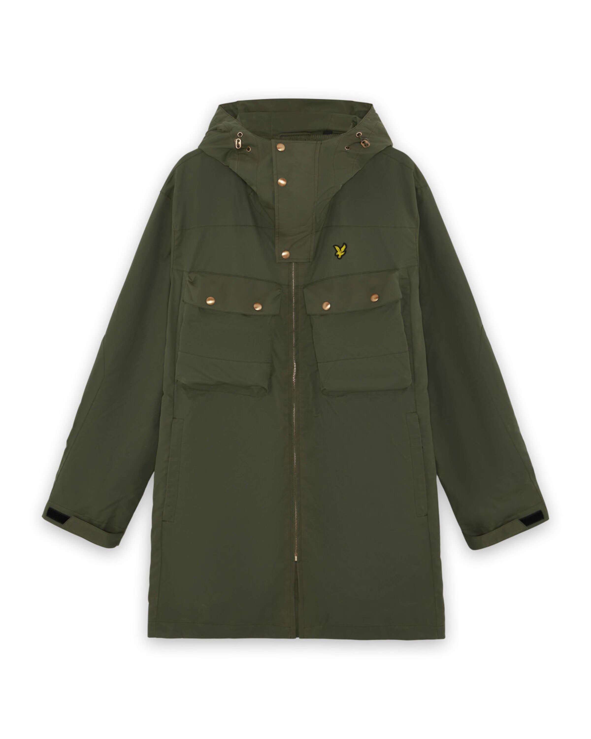 Lyle & Scott Between-Seasons Parka in Green: front