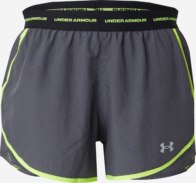 UNDER ARMOUR Sporta bikses 'Fly By 3', krāsa - antracīta / ābolu / melns / balts, Preces skats