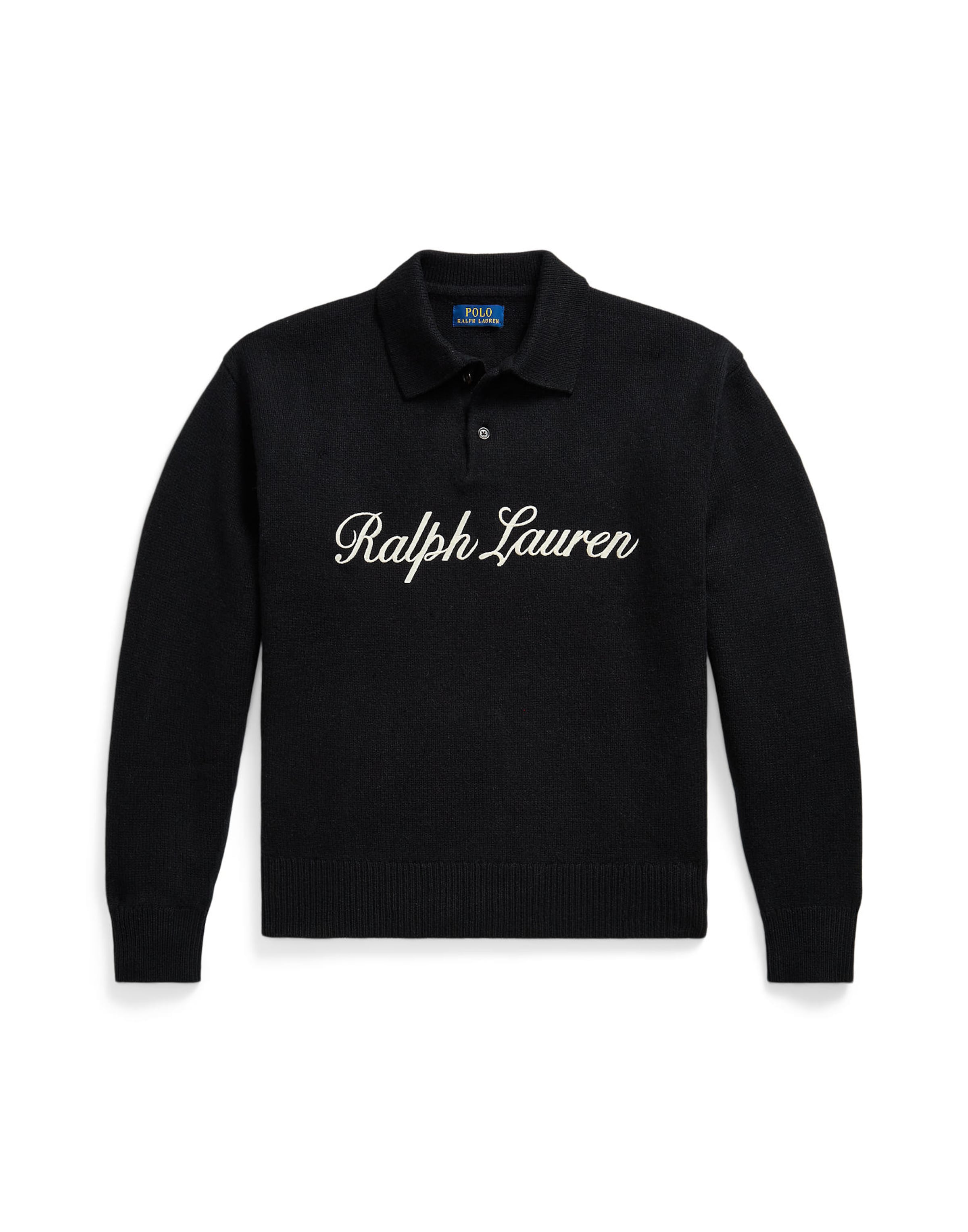 Pulover de la Polo Ralph Lauren pe negru: față