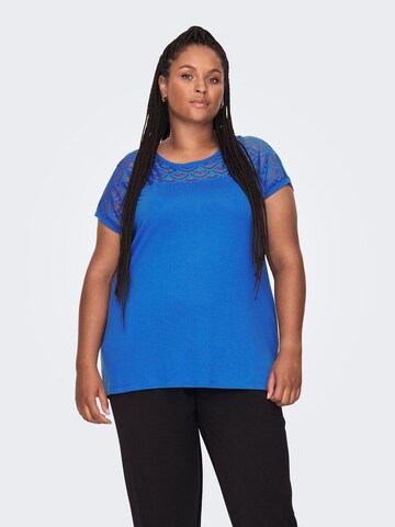 ONLY Carmakoma T-shirt 'Flake' i blå: framsida