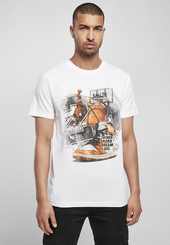 Mister Tee T-shirt 'Ballin' i vit: framsida