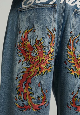 Ed Hardy Loose fit Jeans in Blue