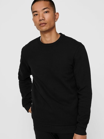 Coupe regular Sweat-shirt 'Ceres' Only & Sons en noir