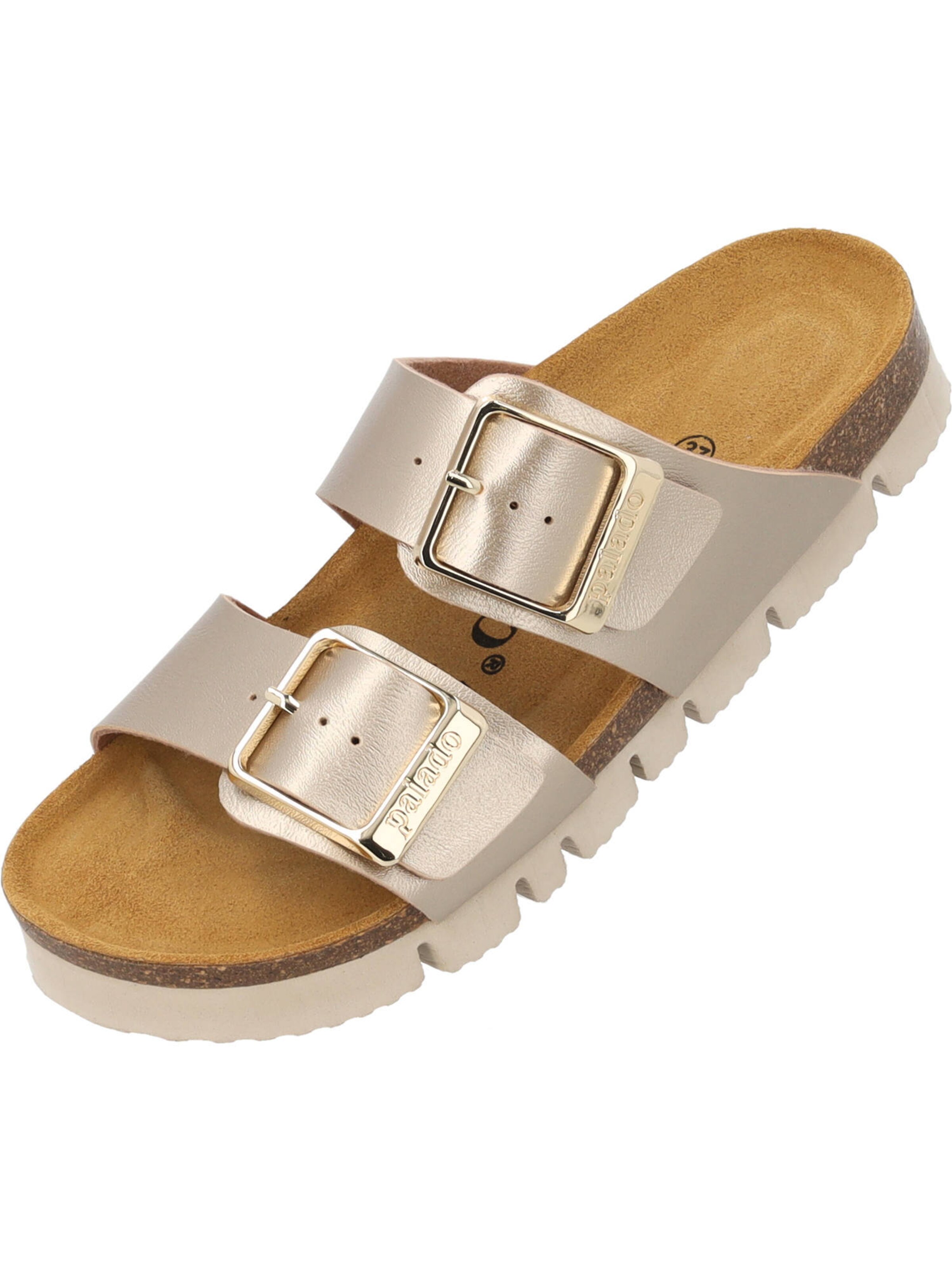 bēšs Palado Ādas čības 'Samos': no priekšpuses