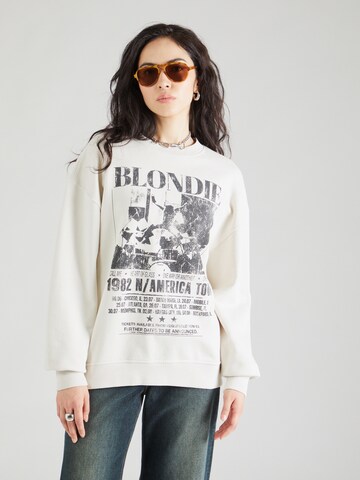 TOPSHOP Sweatshirt 'Graphic License Blondie' i beige: framsida