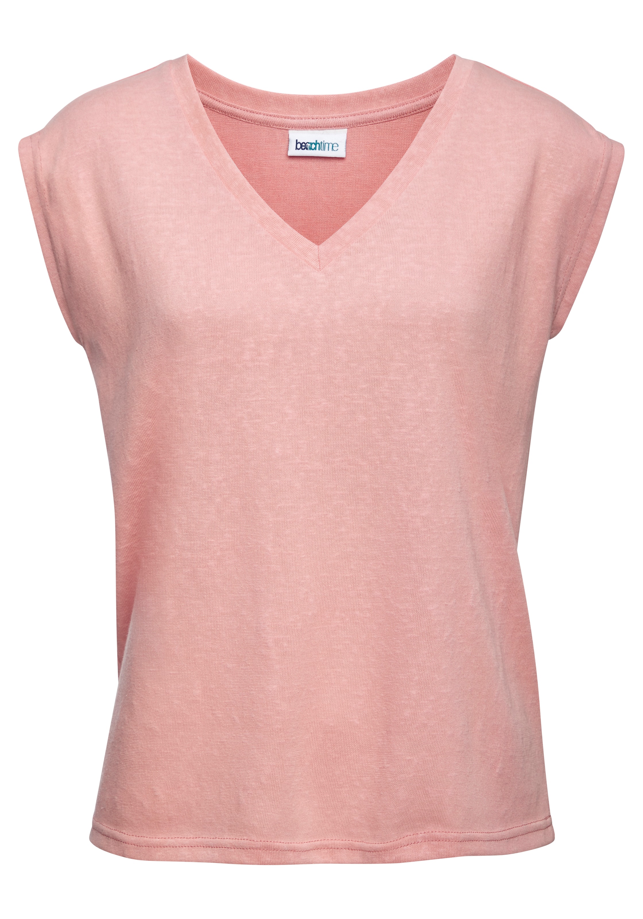 BEACH TIME Shirt in Pink: front