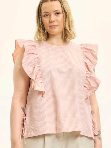 Anyday Blouse 'Tulipa 334' in Roze: voorkant