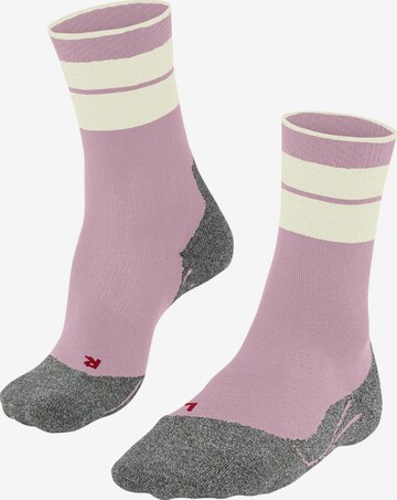 FALKE Sportsocken 'TK Compression Stabilizing' in Pink: Vorderseite