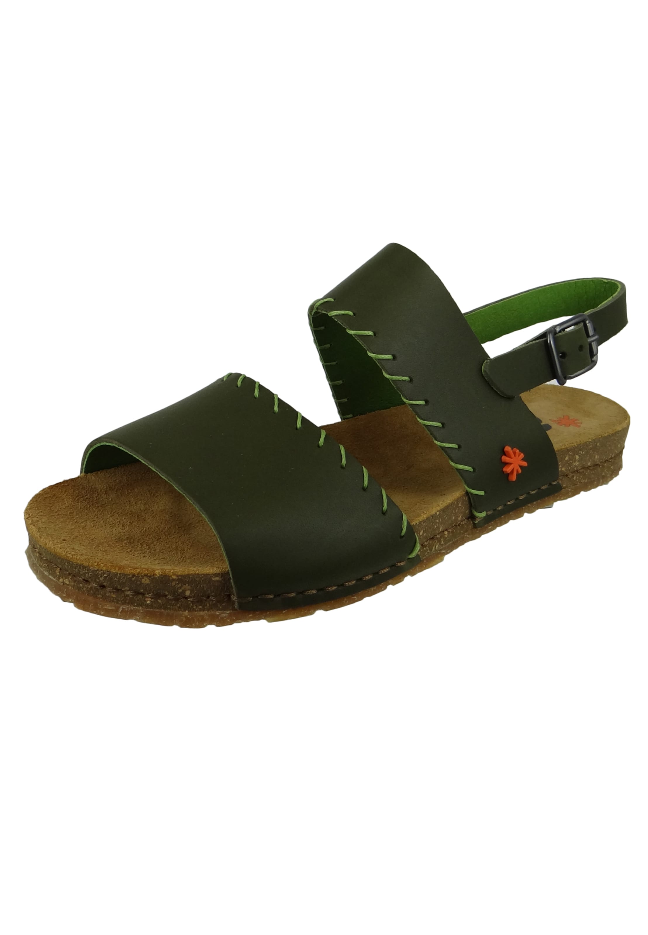 Sandales 'Creta' ART en vert : devant