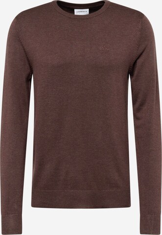 Pull-over Lindbergh en marron : devant