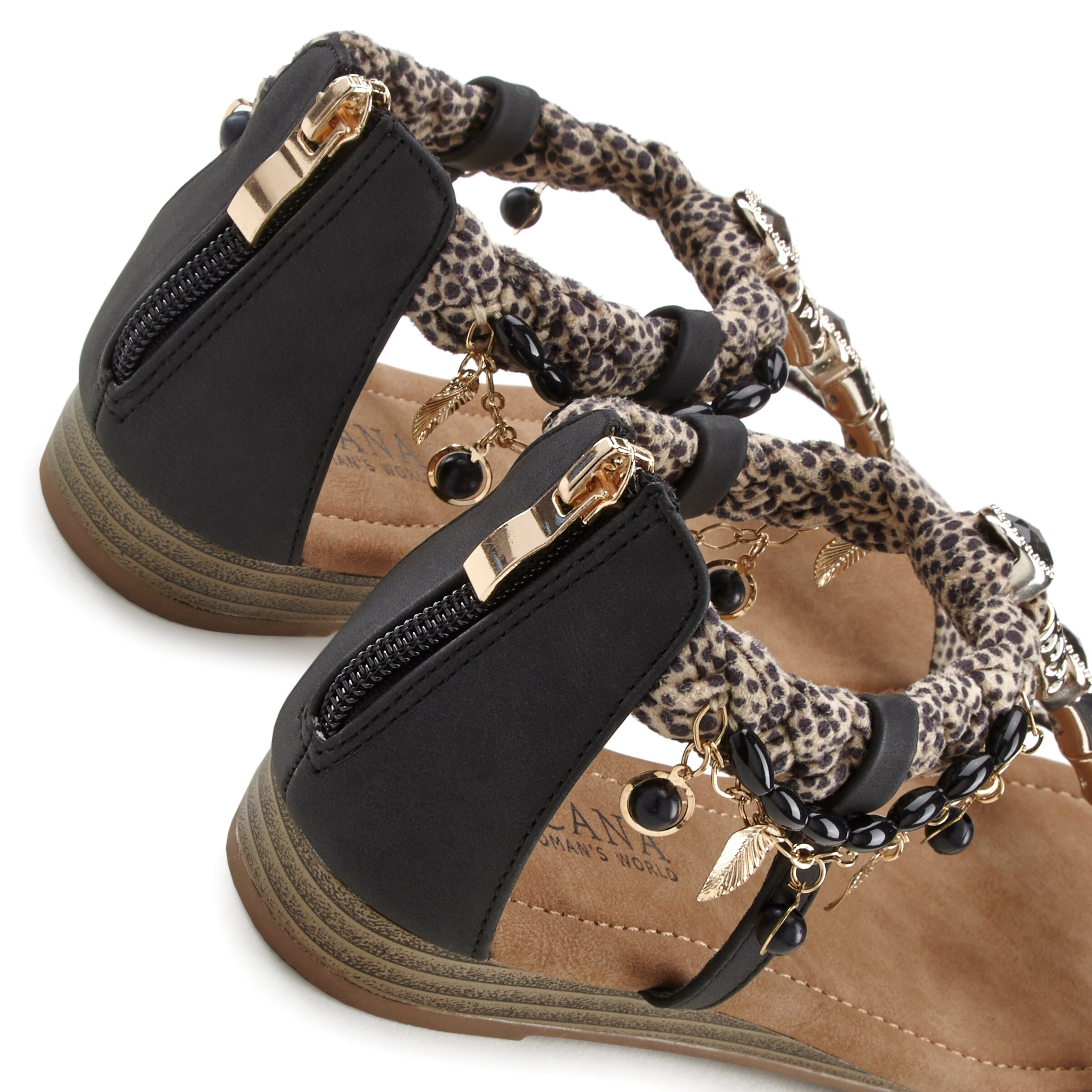 LASCANA Босоножки в Коричневый