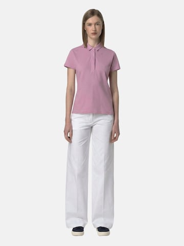 K-Way Koszulka 'K-WAY AMDEA PIQUE SLIM T-Shirt e Polo' w kolorze różowy
