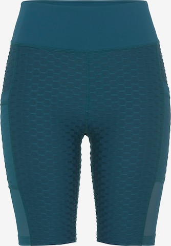VIVANCE Skinny Workout Pants in Blue: front