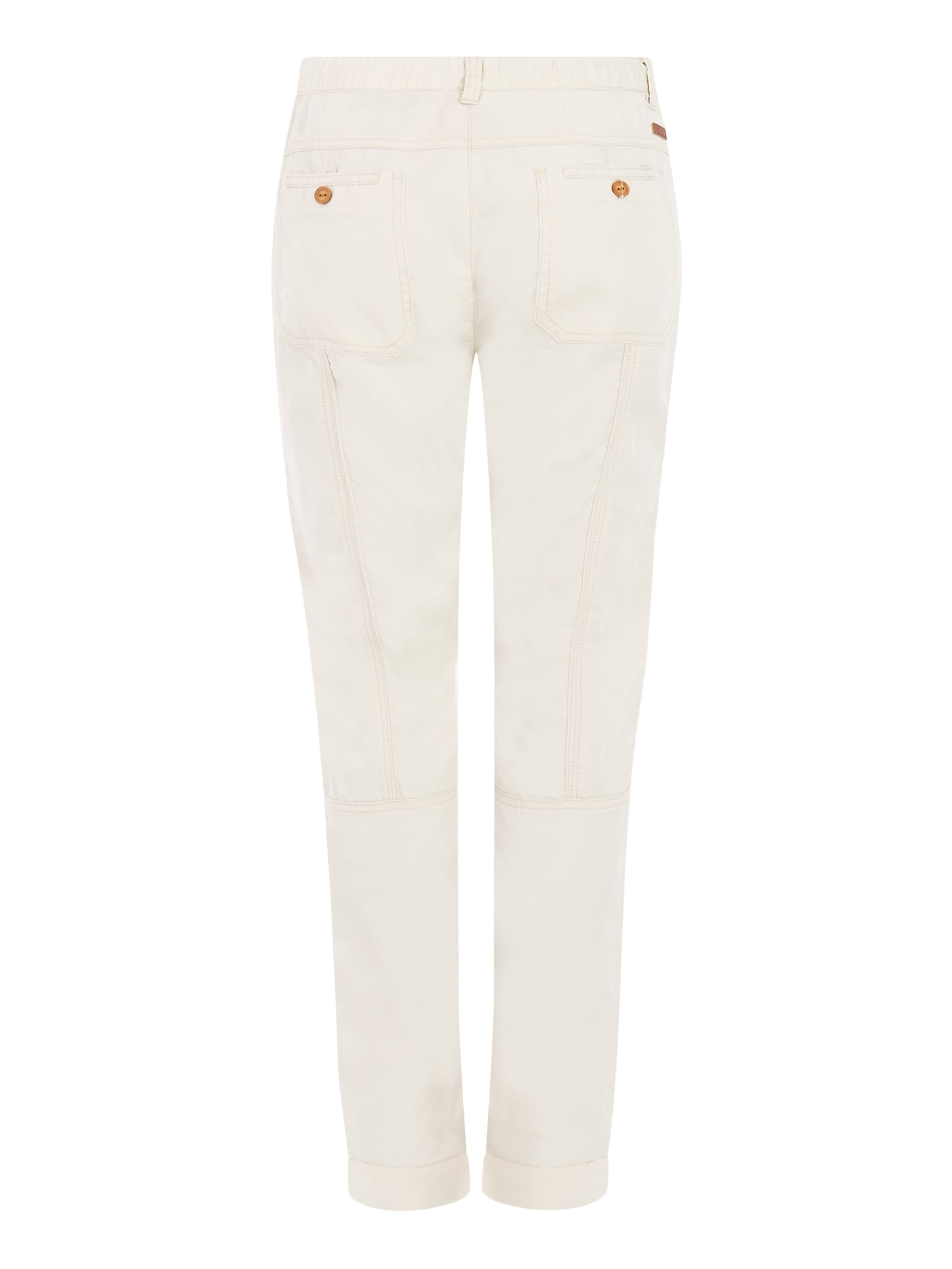 PROTEST Regular Trousers 'PRTLeaf' in White