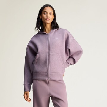 ADIDAS BY STELLA MCCARTNEY - Sudadera con cremallera deportiva 'Scuba' en lila: frente