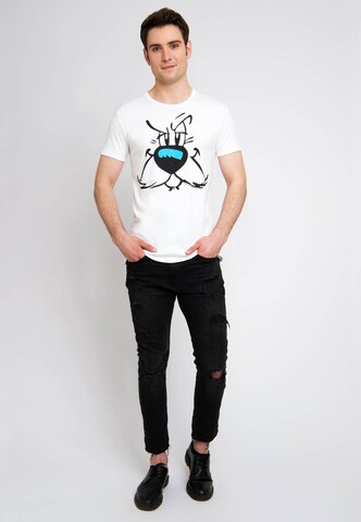 LOGOSHIRT Shirt 'Idefix' in Wit