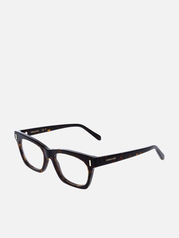 FERRAGAMO - Gafas 'Ferragamo SF3025 Opaline wine 51/17/145 WOMAN Eyewear Frame' en marrón: frente