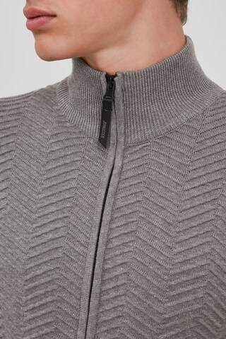 INDICODE JEANS Knit Cardigan 'Banjamino' in Grey