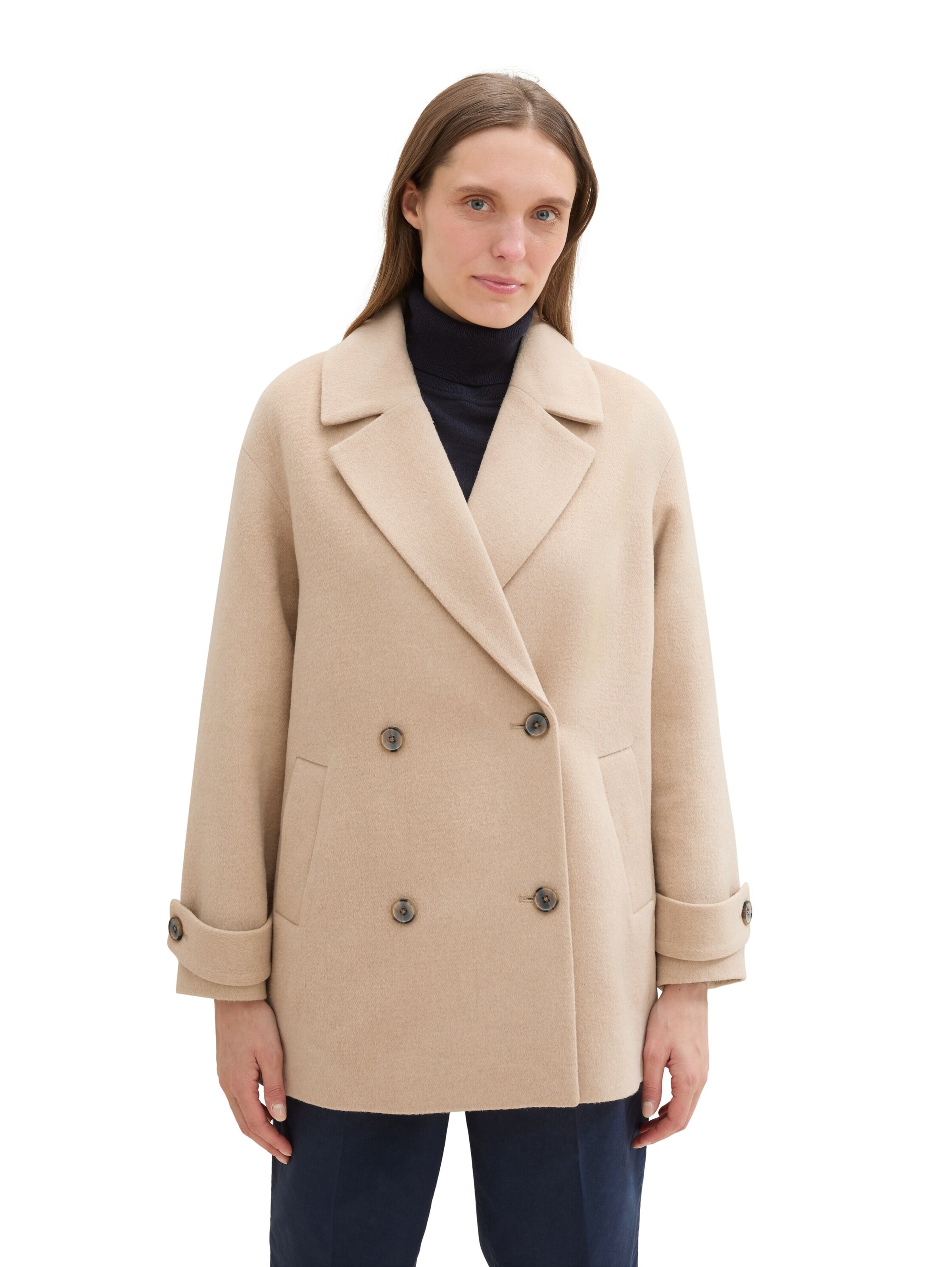 TOM TAILOR Tussenmantel in Beige