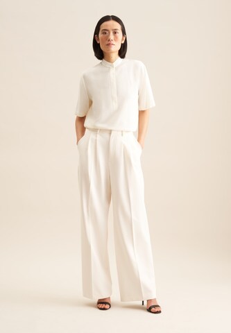 SEIDENSTICKER Blouse 'Schwarze Rose' in Beige