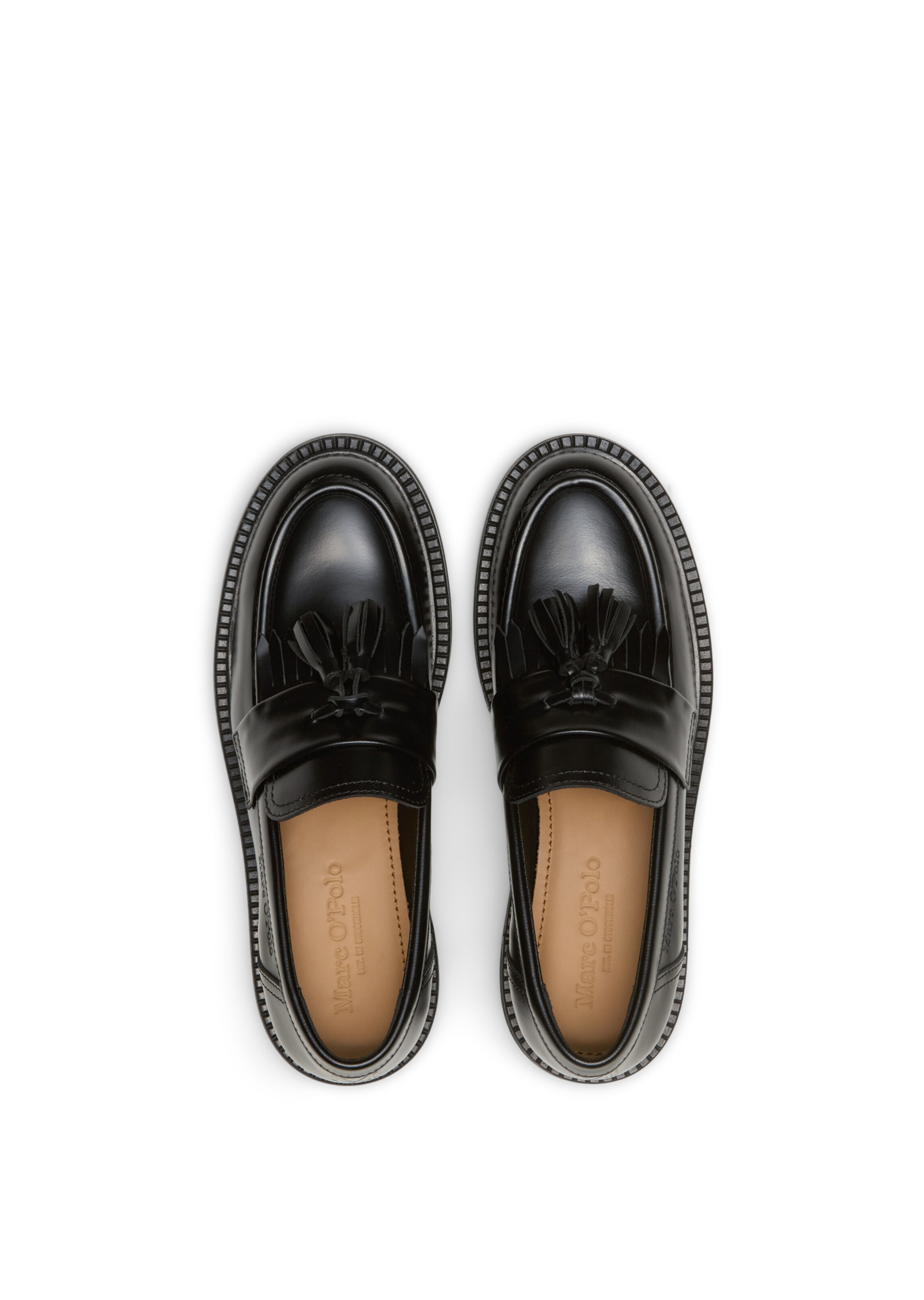 Marc O'Polo Instappers in Zwart