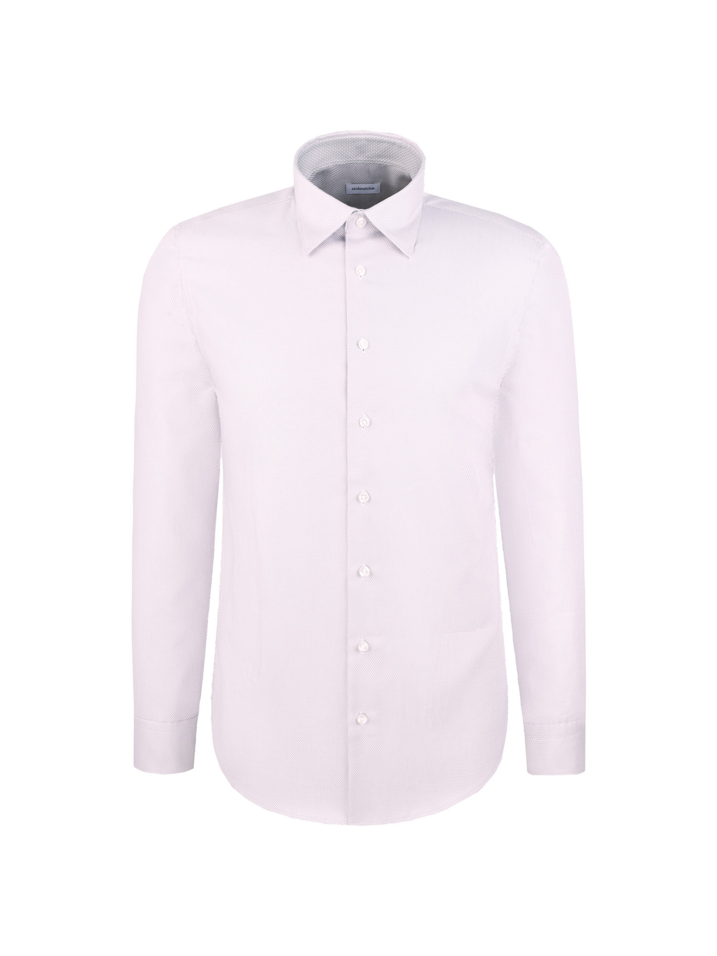 SEIDENSTICKER Slim Fit Businesshemd 'SMART ESSENTIALS' in Grau: Vorderseite