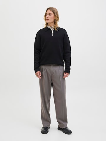 JACK & JONES Loosefit Hose 'JPSTKARL JULIAN' in Grau