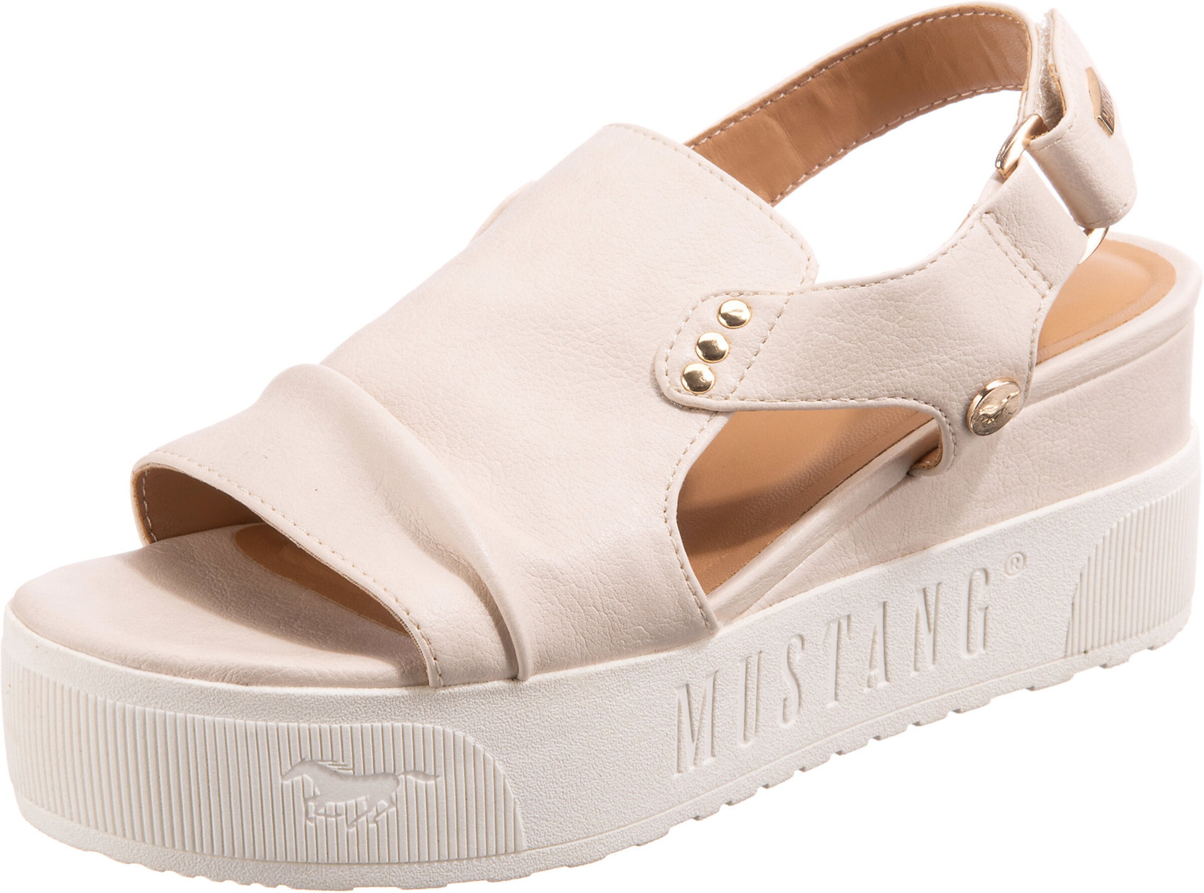 MUSTANG Sandali | bež barva: sprednja stran