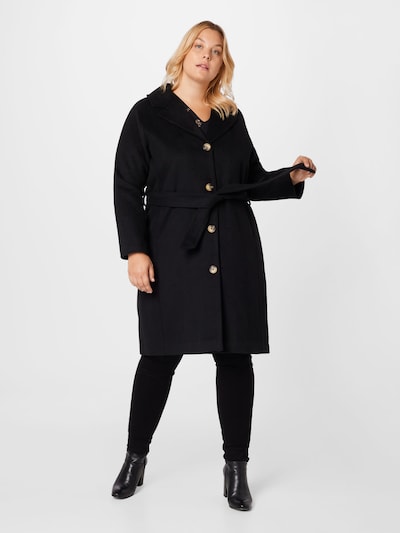 SELECTED FEMME Between-Seasons Coat in Black, View model
