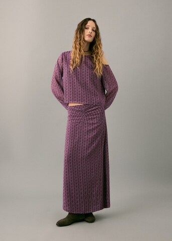 MANGO TEEN Skirt 'Susanef' in Purple: front