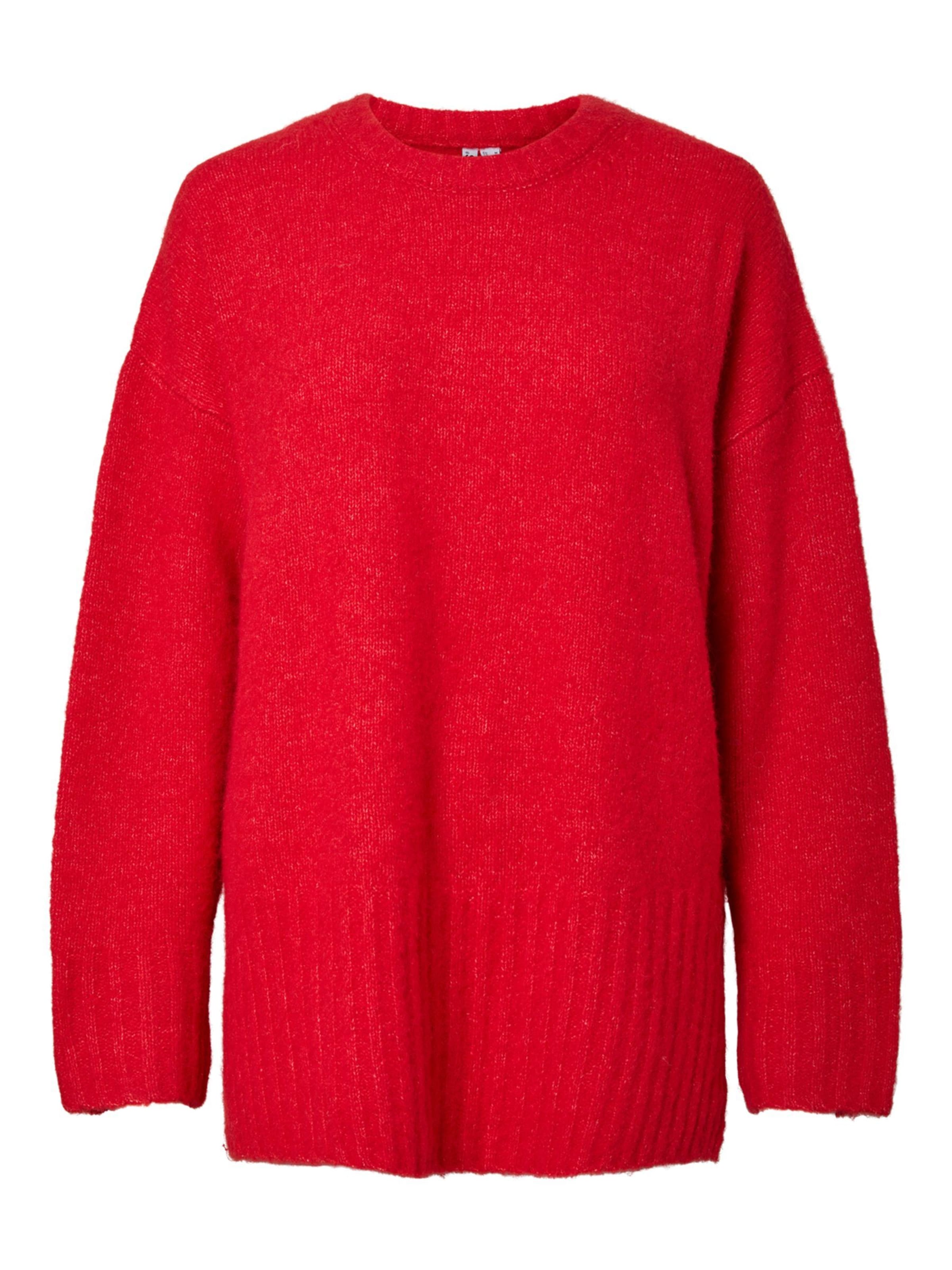 PIECES Sweater 'PCTina' in Red: front