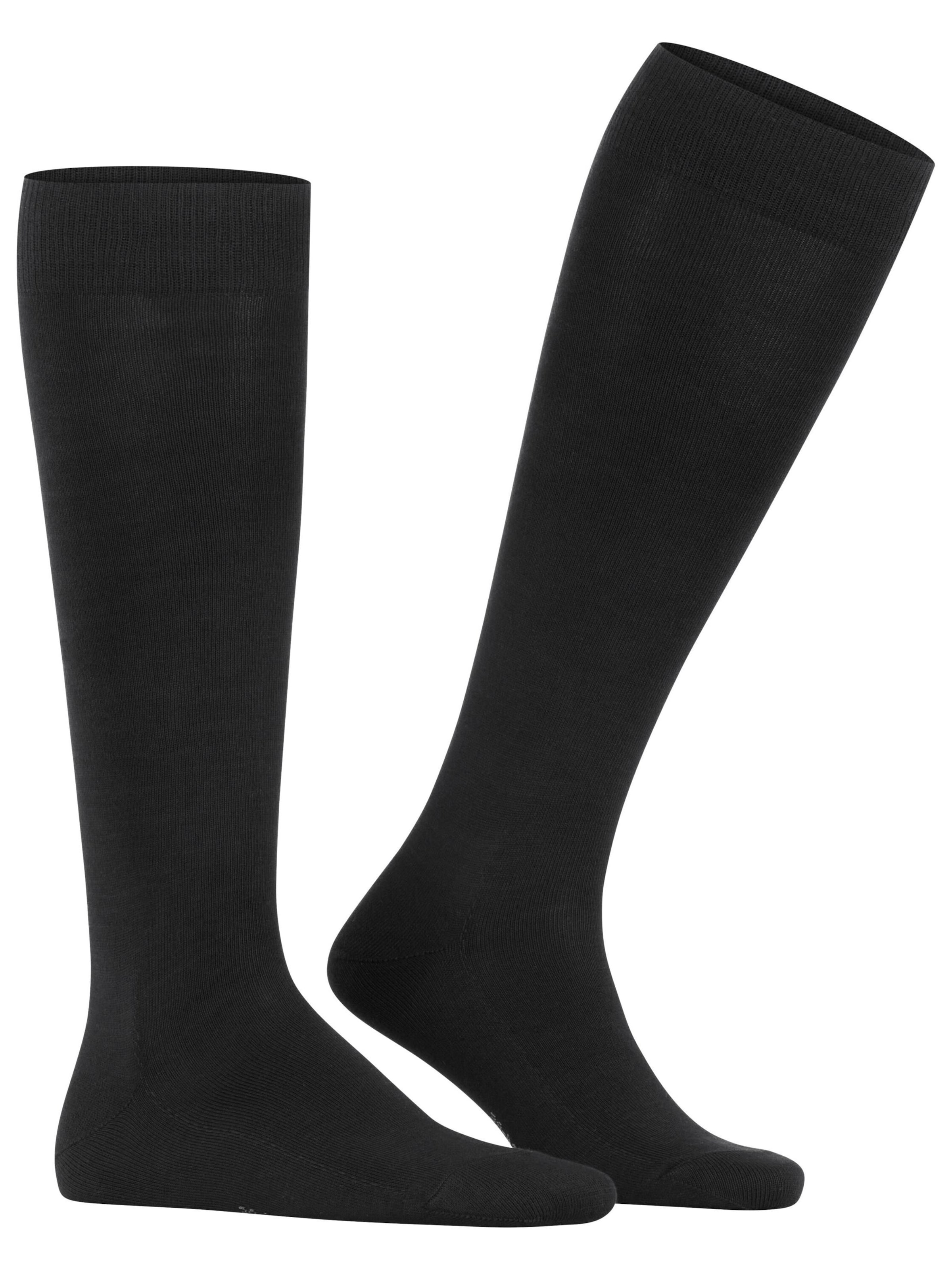 FALKE Knee High Socks 'Family' in Black