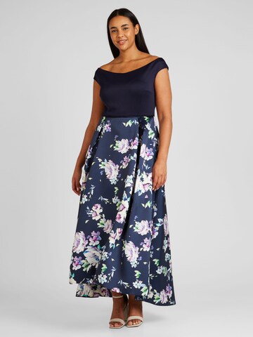 Robe SWING Curve en bleu : devant