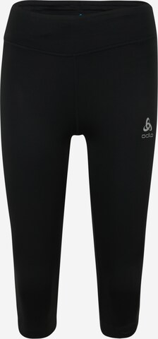 ODLO Skinny Spodnie sportowe 'Essential' w kolorze czarny: przód