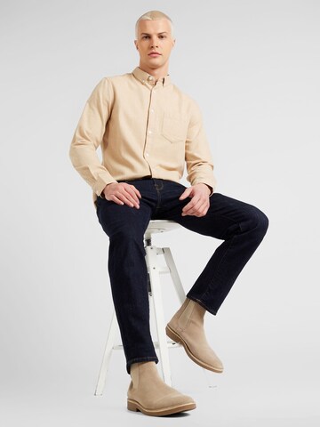 NOWADAYS Regular fit Button Up Shirt in Beige