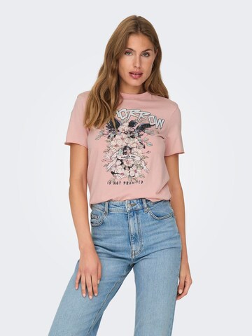 Tricou 'ONLLUCY' de la ONLY pe roz: față