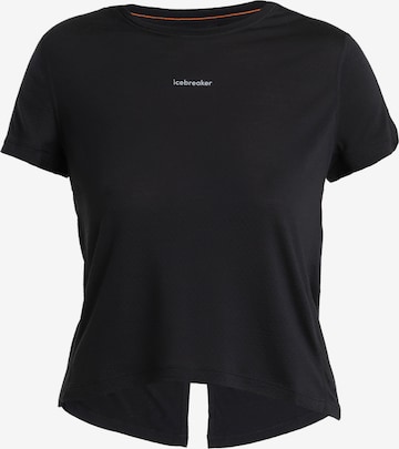 melns ICEBREAKER Sporta krekls 'Cool-Lite Speed': no priekšpuses