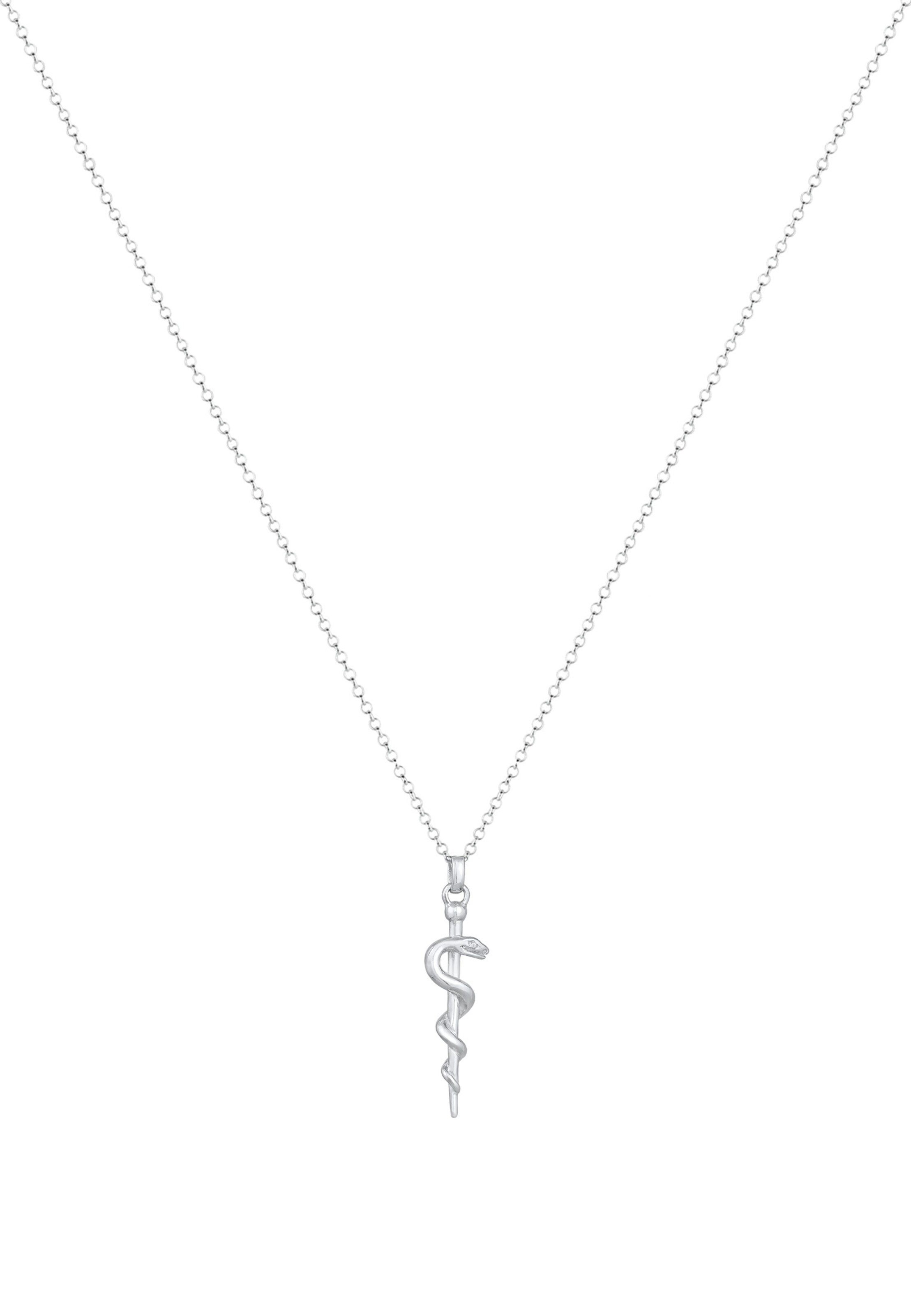 ELLI Necklace 'Schlange' in Silver