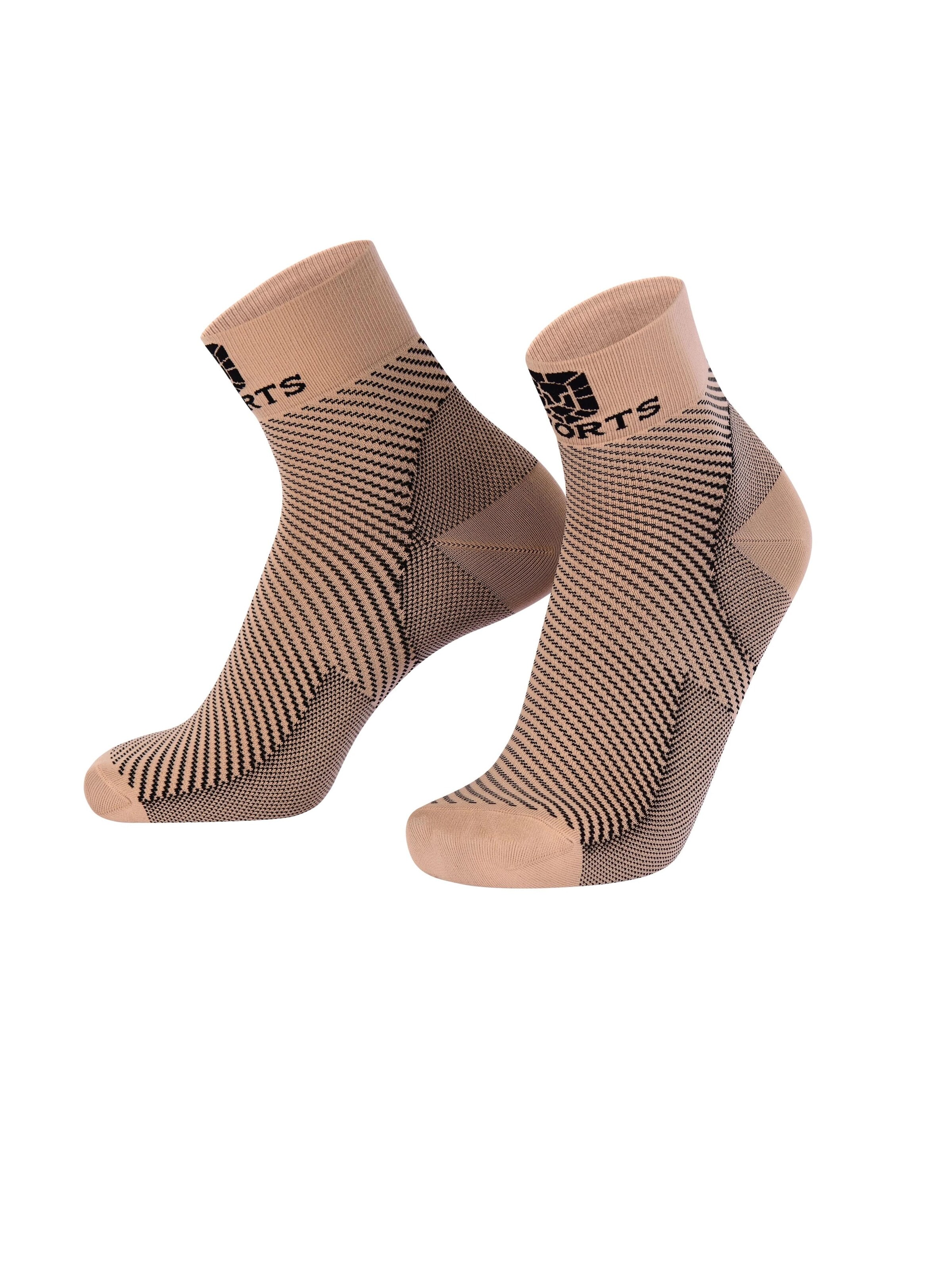 SWORTS Athletic Socks 'VITAL' in Beige: front