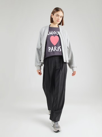 Felpa 'Amour Paris' di miss goodlife in grigio